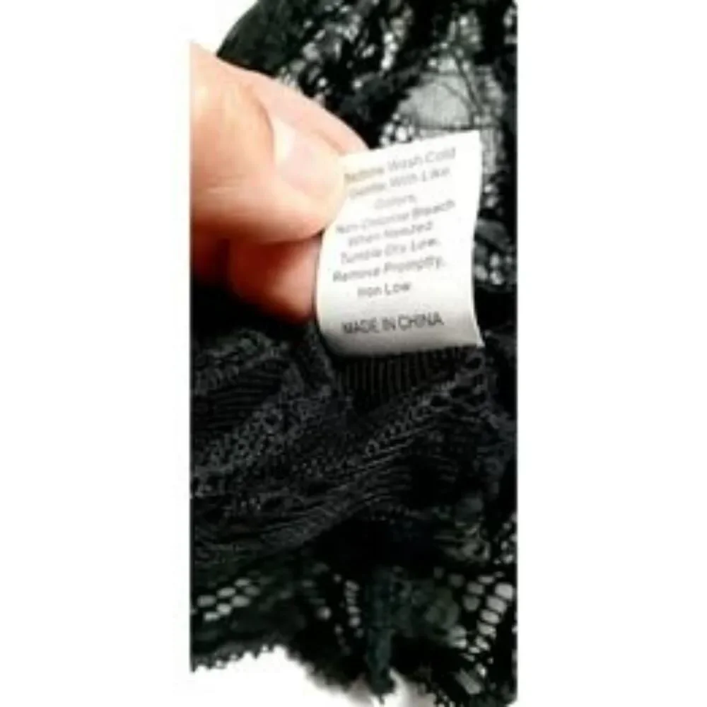 Elizac Women 4-Piece Lingerie Sleepwear Size S Satin